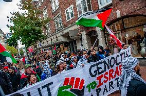 Pro-Palestinian Rally Held In Nijmegen, Netherlands.