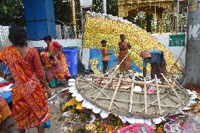 Durga Idol Immersion In Kolkata, India