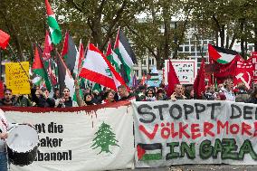 Pro Palestinian Demo In Cologne