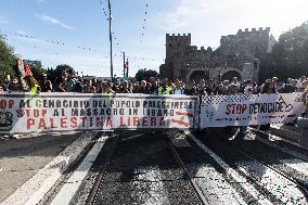 Protest In Support Of Palestinians In Rome