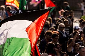 Protest In Support Of Palestinians In Rome