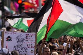 Protest In Support Of Palestinians In Rome