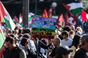 Protest In Support Of Palestinians In Rome