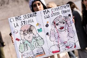 Protest In Support Of Palestinians In Rome