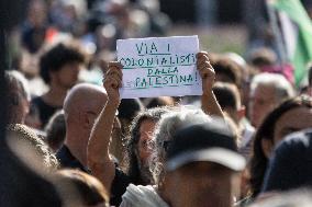 Protest In Support Of Palestinians In Rome