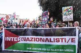 Protest In Support Of Palestinians In Rome