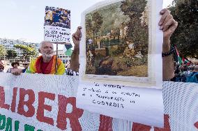 Protest In Support Of Palestinians In Rome