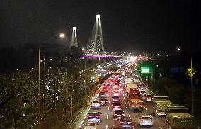 Rush Hour Traffic in Shanghai