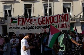 Pro Palestine Demostration I Lisbon