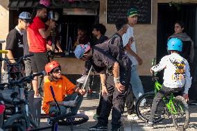 Freestyle Bicycle Competition In Tehran, Iran