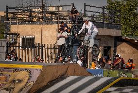 Freestyle Bicycle Competition In Tehran, Iran