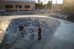 Freestyle Bicycle Competition In Tehran, Iran