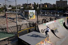 Freestyle Bicycle Competition In Tehran, Iran