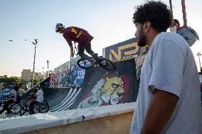 Freestyle Bicycle Competition In Tehran, Iran