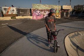 Freestyle Bicycle Competition In Tehran, Iran