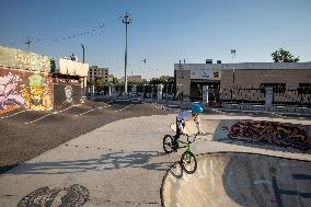 Freestyle Bicycle Competition In Tehran, Iran