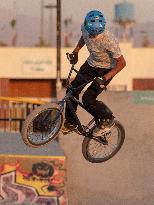 Freestyle Bicycle Competition In Tehran, Iran