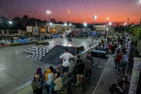 Freestyle Bicycle Competition In Tehran, Iran