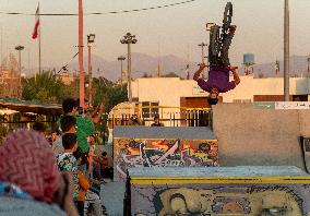 Freestyle Bicycle Competition In Tehran, Iran