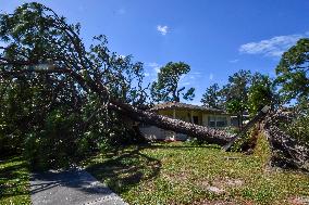 Damage In The Tampa Region, Florida, After Hurricane Milton