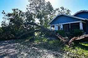 Damage In The Tampa Region, Florida, After Hurricane Milton