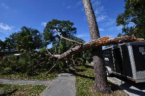 Damage In The Tampa Region, Florida, After Hurricane Milton