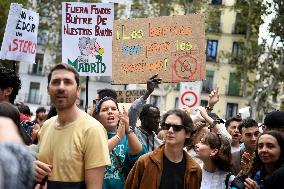 Demonstration To Denounce Rent Prices - Madrid