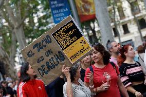 Demonstration To Denounce Rent Prices - Madrid