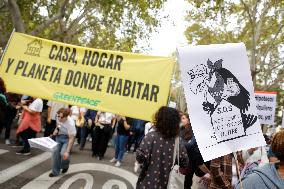 Demonstration To Denounce Rent Prices - Madrid