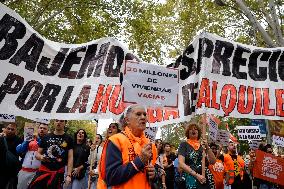 Demonstration To Denounce Rent Prices - Madrid