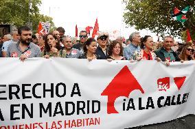 Demonstration To Denounce Rent Prices - Madrid