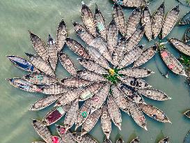 Passengers Boat In Dhaka Bangladesh