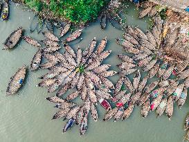 Passengers Boat In Dhaka Bangladesh