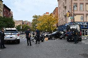 Two People Killed And One Person Injured In Vehicle Vs. Motorcycle Accident In Manhattan New York