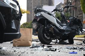 Two People Killed And One Person Injured In Vehicle Vs. Motorcycle Accident In Manhattan New York