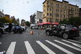 Two People Killed And One Person Injured In Vehicle Vs. Motorcycle Accident In Manhattan New York