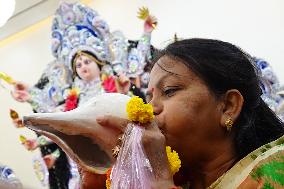 Sindoor Khela Celebration At Durga Puja Festival - Ajmer