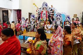 Sindoor Khela Celebration At Durga Puja Festival - Ajmer