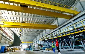 Wind Turbine Blades Production in Zhangye