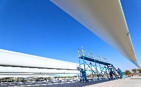 Wind Turbine Blades Production in Zhangye