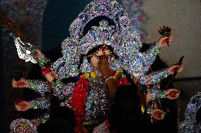 Sindoor Khela Celebration At Durga Puja Festival - Ajmer