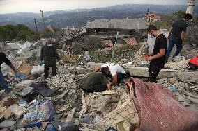 Aftermath of Israeli Airstrikes In Deir Bella - Lebanon