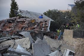 Aftermath of Israeli Airstrikes In Deir Bella - Lebanon