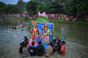 Durga Idol Immersion In Bangladesh