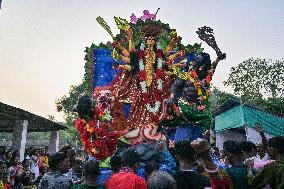 Durga Idol Immersion In Bangladesh