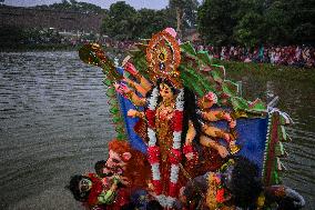 Durga Idol Immersion In Bangladesh