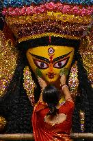 Last Day Of Durga Puja Festivities In Kolkata.