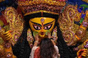 Last Day Of Durga Puja Festivities In Kolkata.