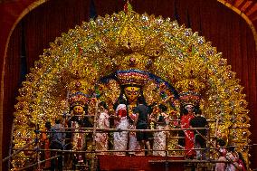 Last Day Of Durga Puja Festivities In Kolkata.