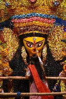 Last Day Of Durga Puja Festivities In Kolkata.